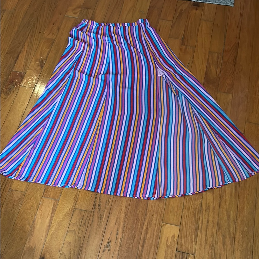 Buddy Love Red and Pink A-Line Skirt
